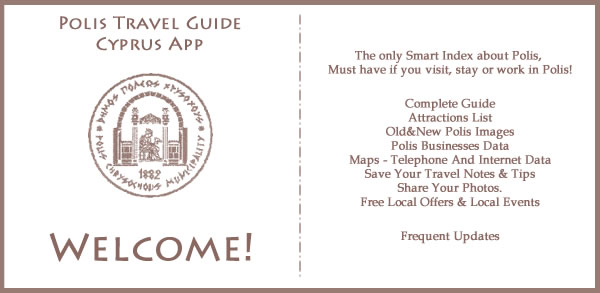 Polis Travel Guide - FEATURES AND LOGO icon